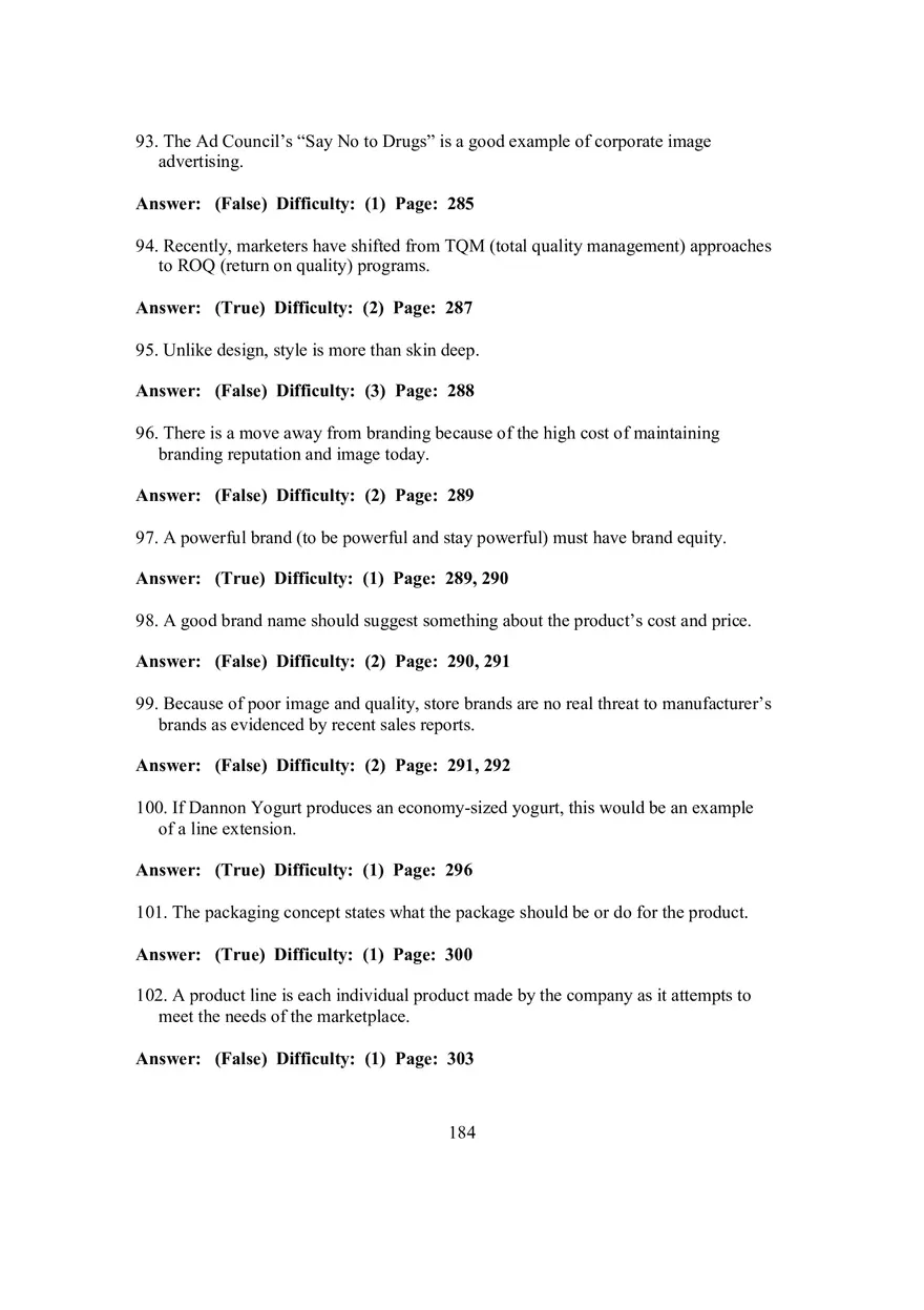 Chapter 9 Product and Services Strategy - Page 11