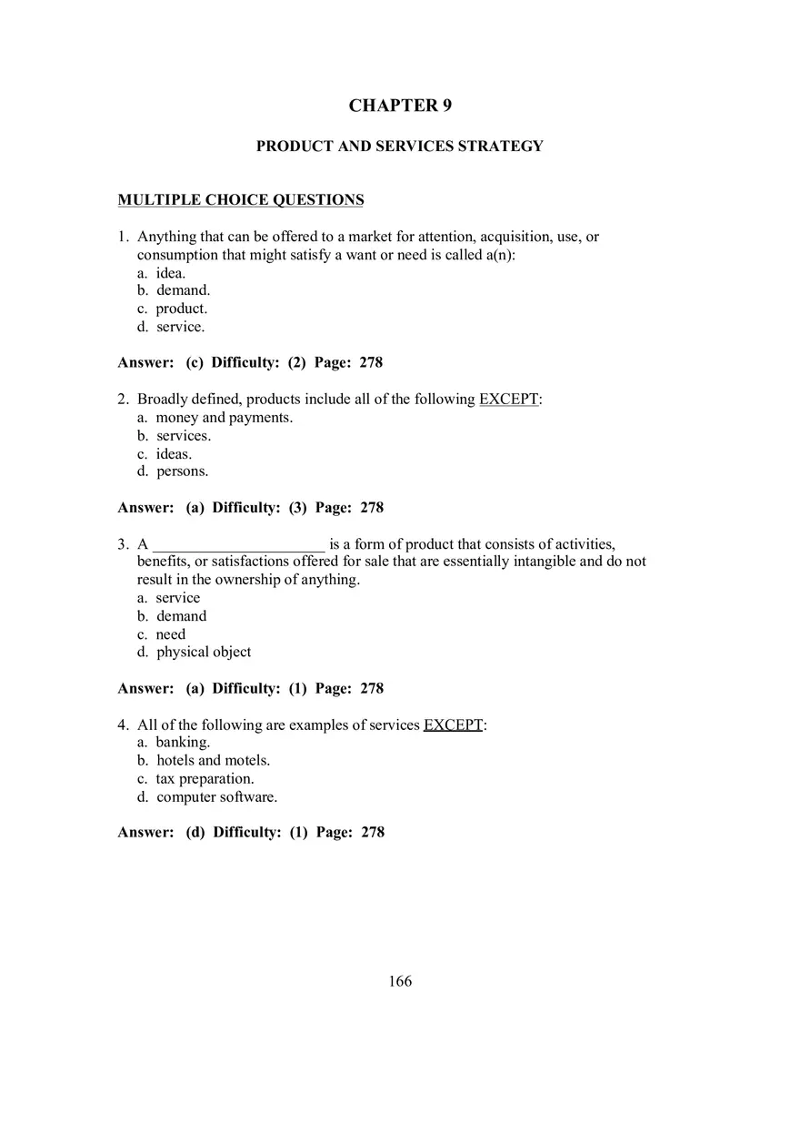 Chapter 9 Product and Services Strategy - Page 1
