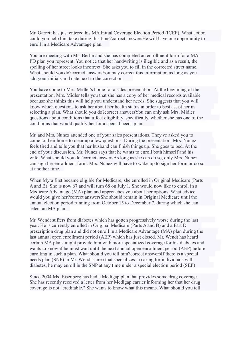 AHIP Final Exam Answers Part 2 - Page 8