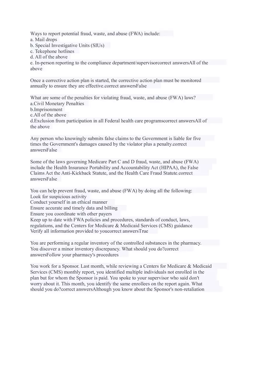 AHIP Final Exam Answers Part 2 - Page 12