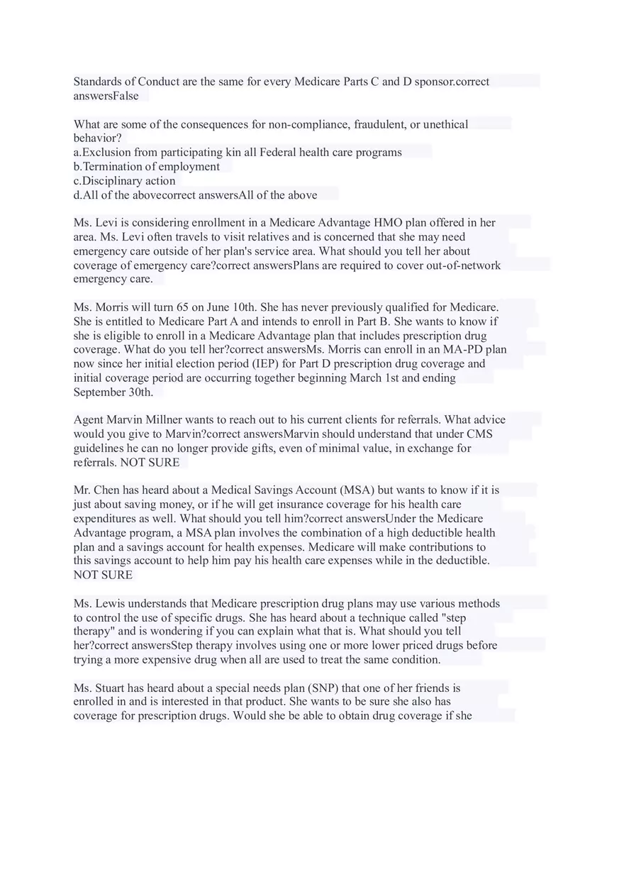 AHIP Final Exam Answers Part 2 - Page 3