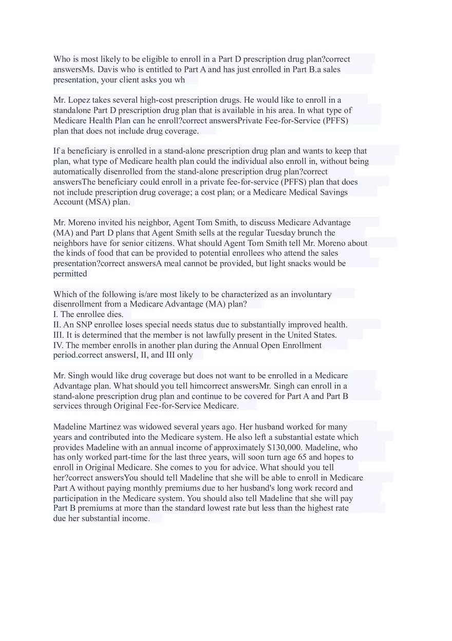 AHIP Final Exam Answers Part 2 - Page 5