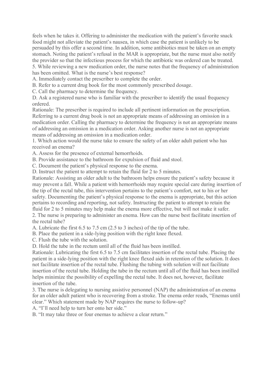 Which Example Reflects Effective Documentation of Medication Administration by a Nurse - Page 2