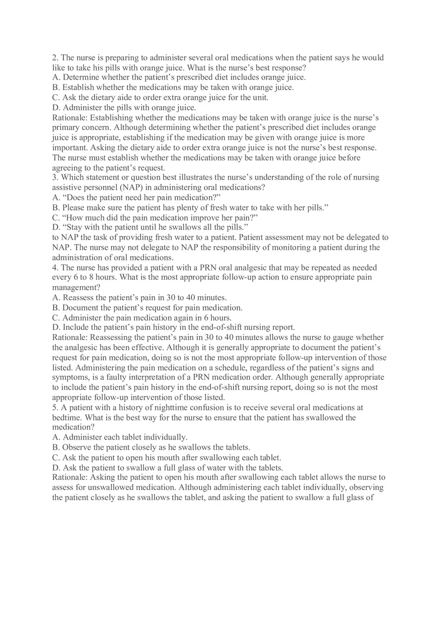 Which Example Reflects Effective Documentation of Medication Administration by a Nurse - Page 4