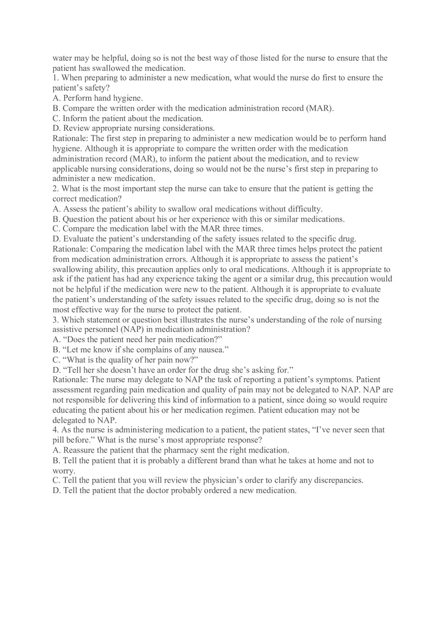 Which Example Reflects Effective Documentation of Medication Administration by a Nurse - Page 5