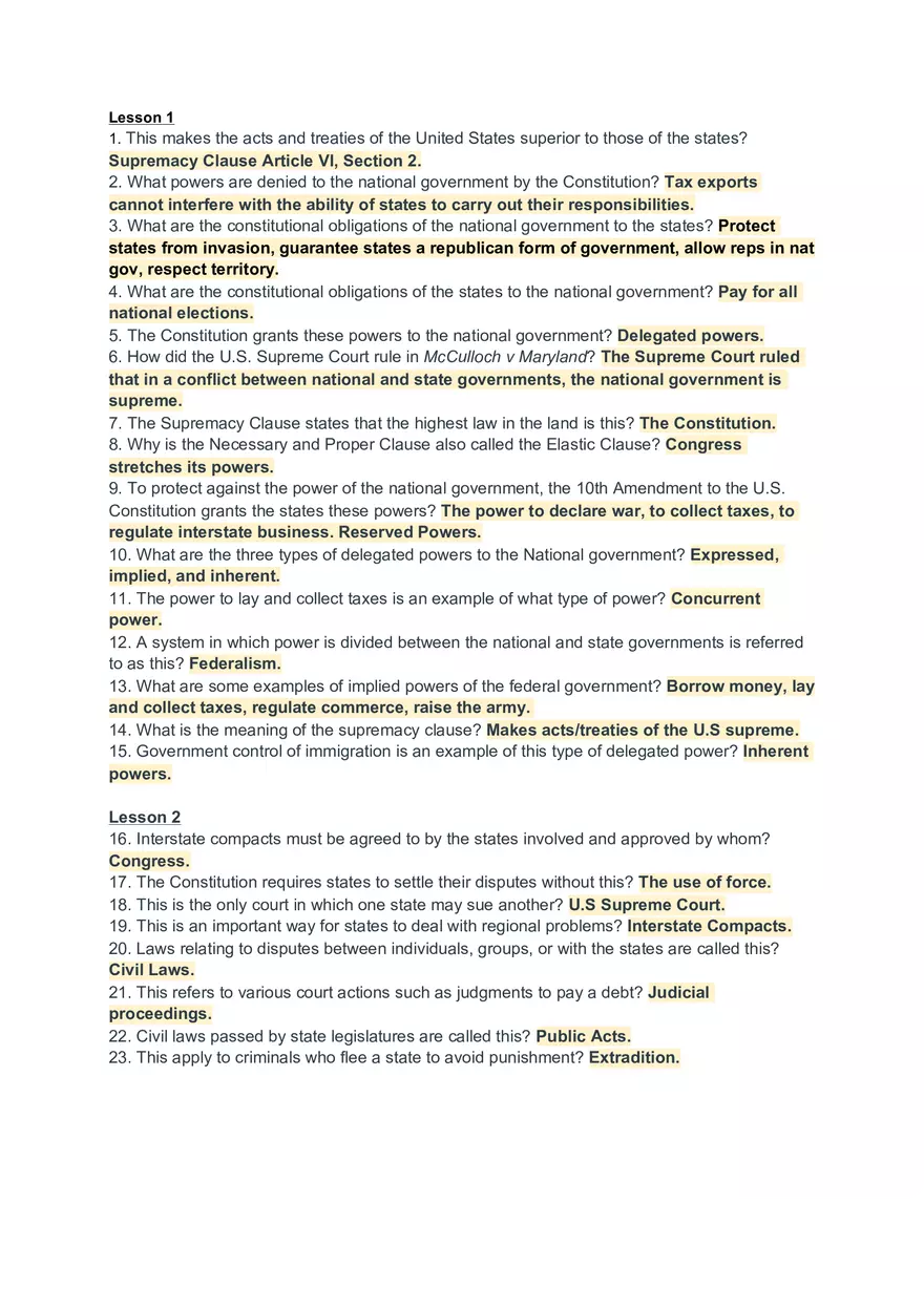 Goverment Lessons 1-2-3 - Page 1