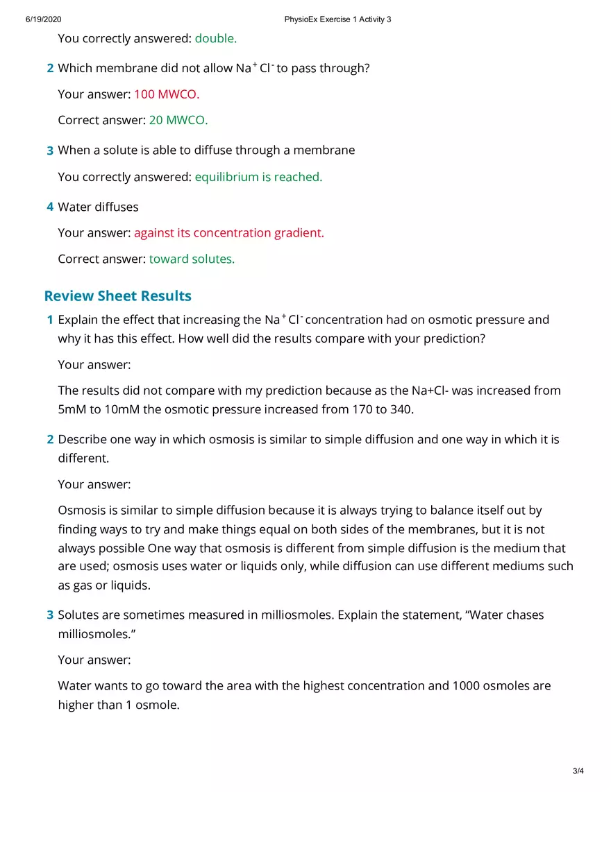 Simulating Osmotic Pressure Lab  Report - Page 3