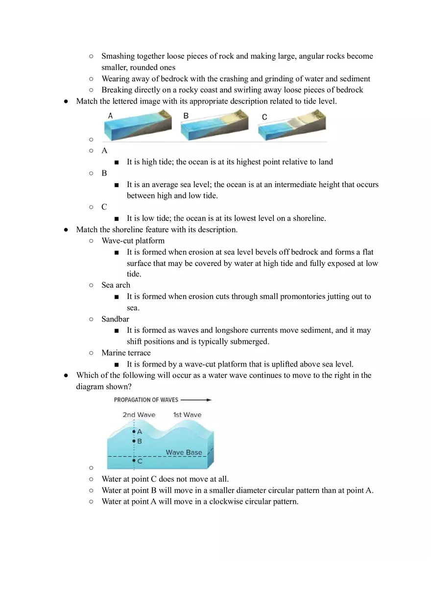 Geology Quiz Answers Chapter 14 - Page 9