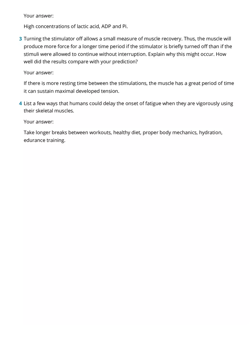 Fatigue in Isolated Skeletal Muscle - Page 4