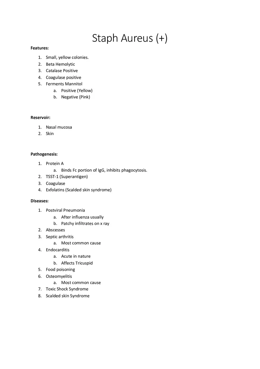 Staph Aureus (+) - Page 1