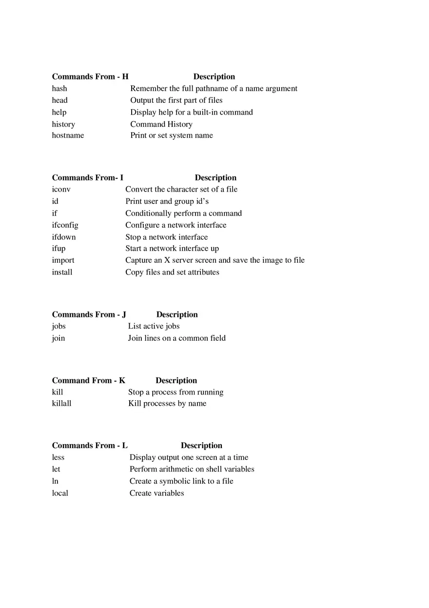 All (A-Z) Kali Linux Commands - Page 4