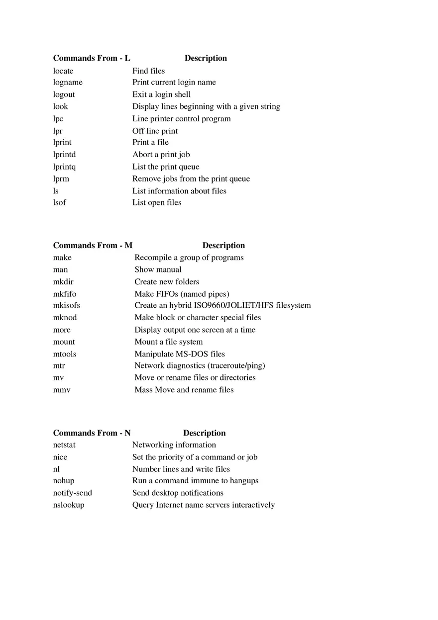 All (A-Z) Kali Linux Commands - Page 5