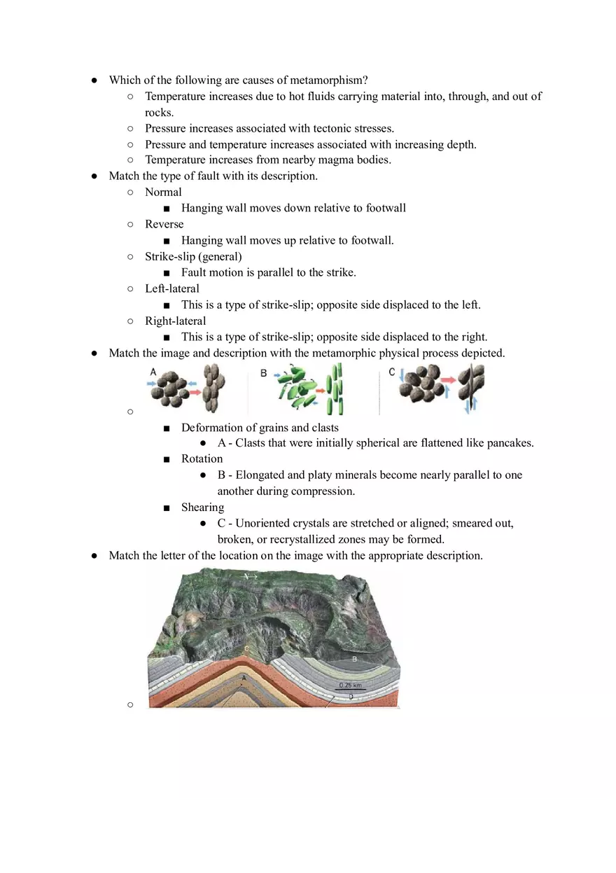 Geology Quiz Answers Chapter 8 - Page 7