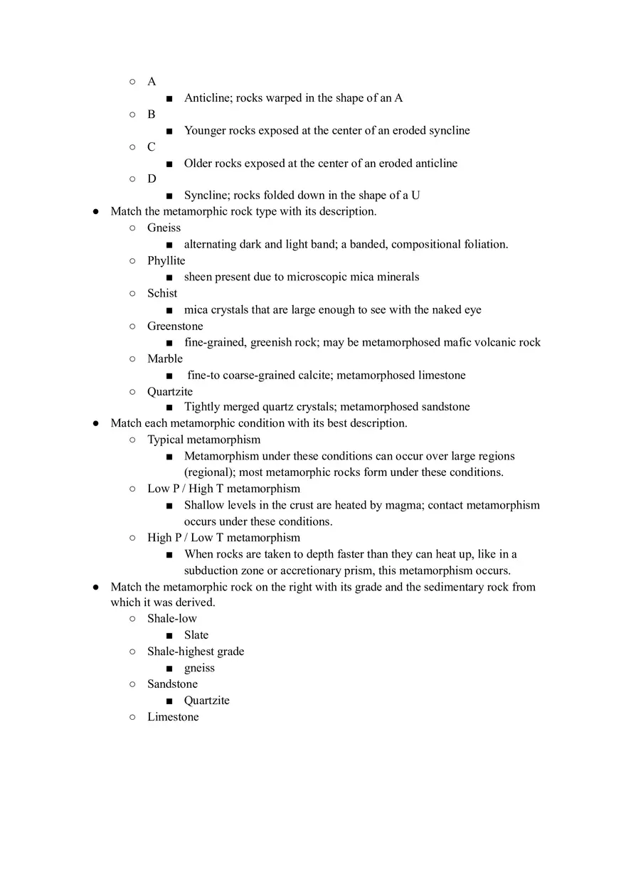 Geology Quiz Answers Chapter 8 - Page 8