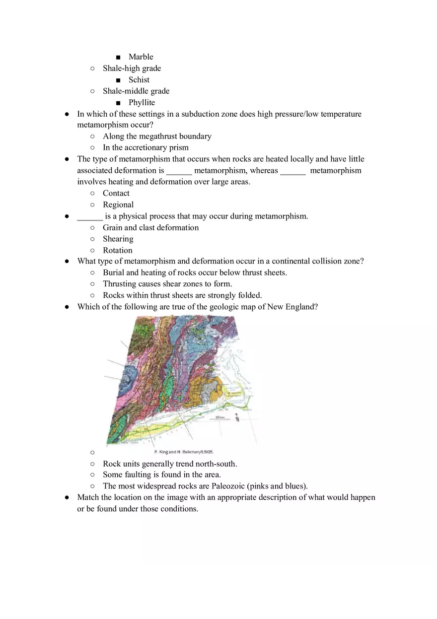 Geology Quiz Answers Chapter 8 - Page 9
