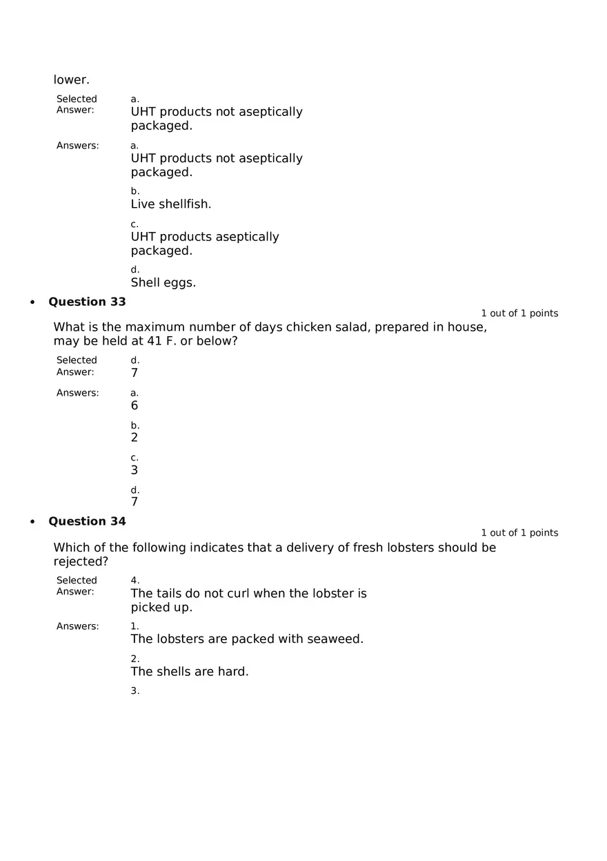 Servsafe Practice Exam Part 9 - Page 8