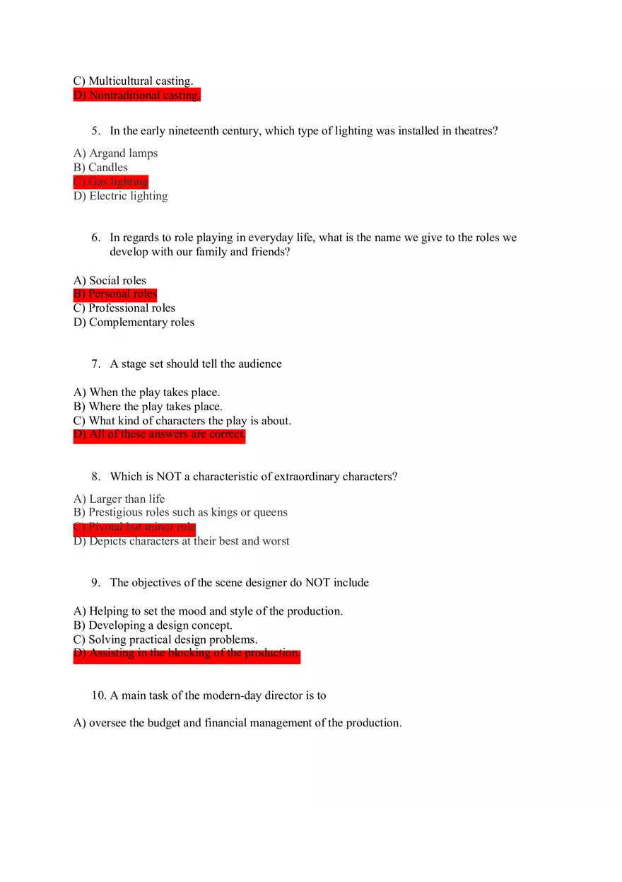 Theatre Appreciation Exam - Page 2