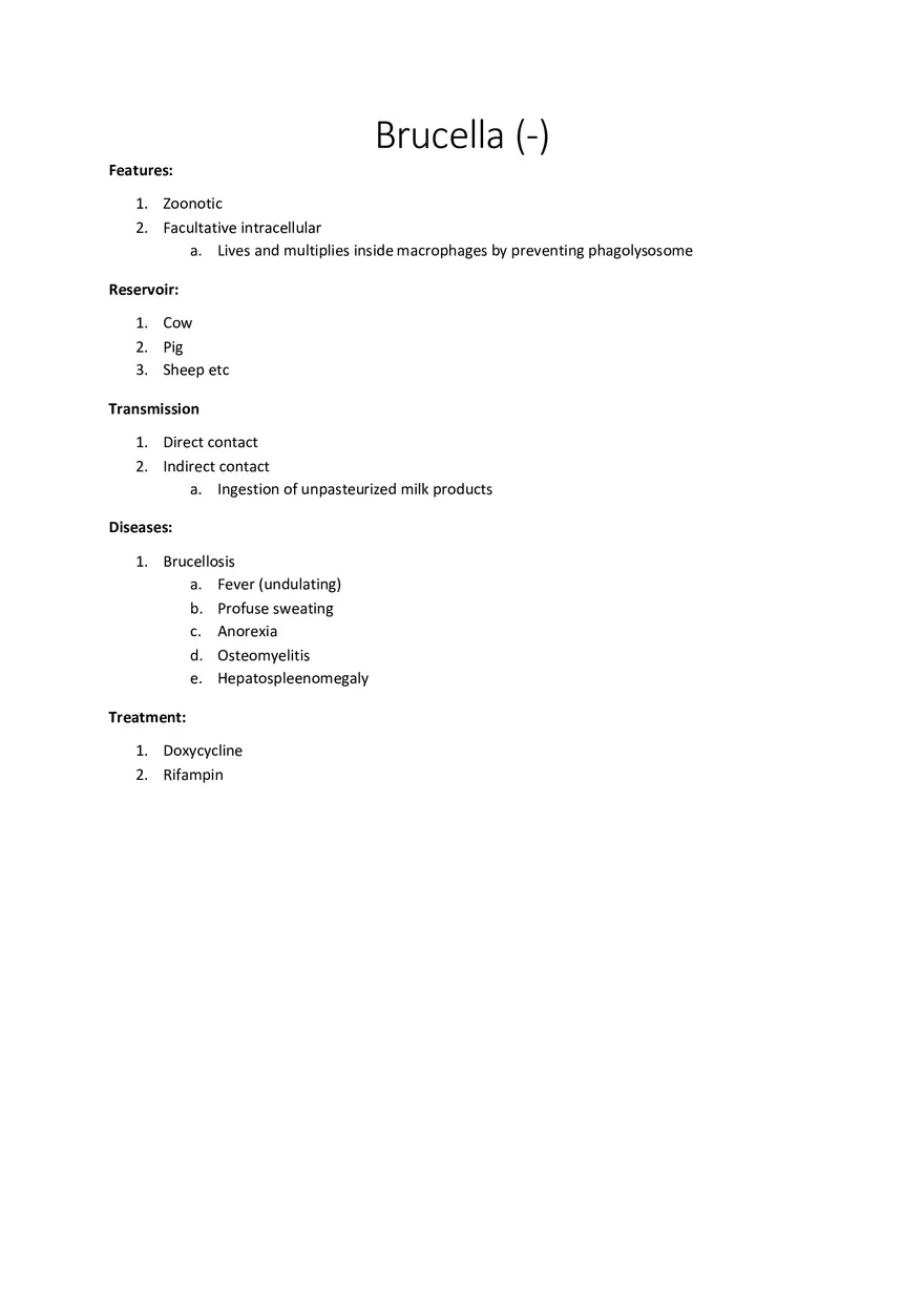 Brucella (-) - Page 1