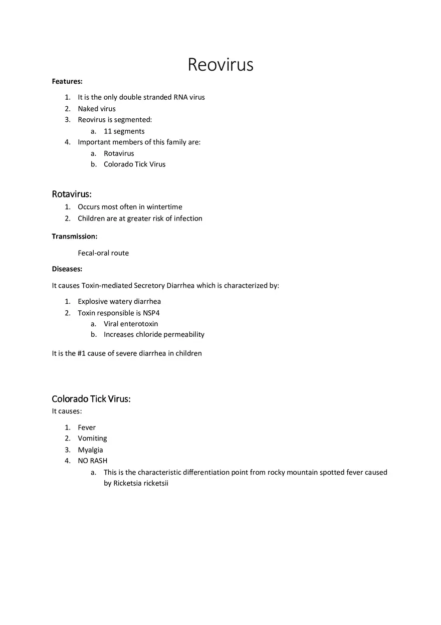 Reovirus - Page 1