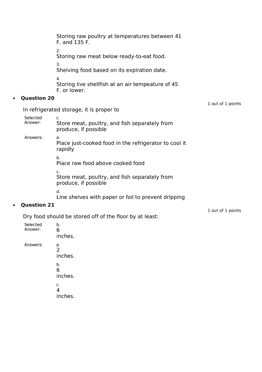 Servsafe Practice Exam Part 12 - Page 5