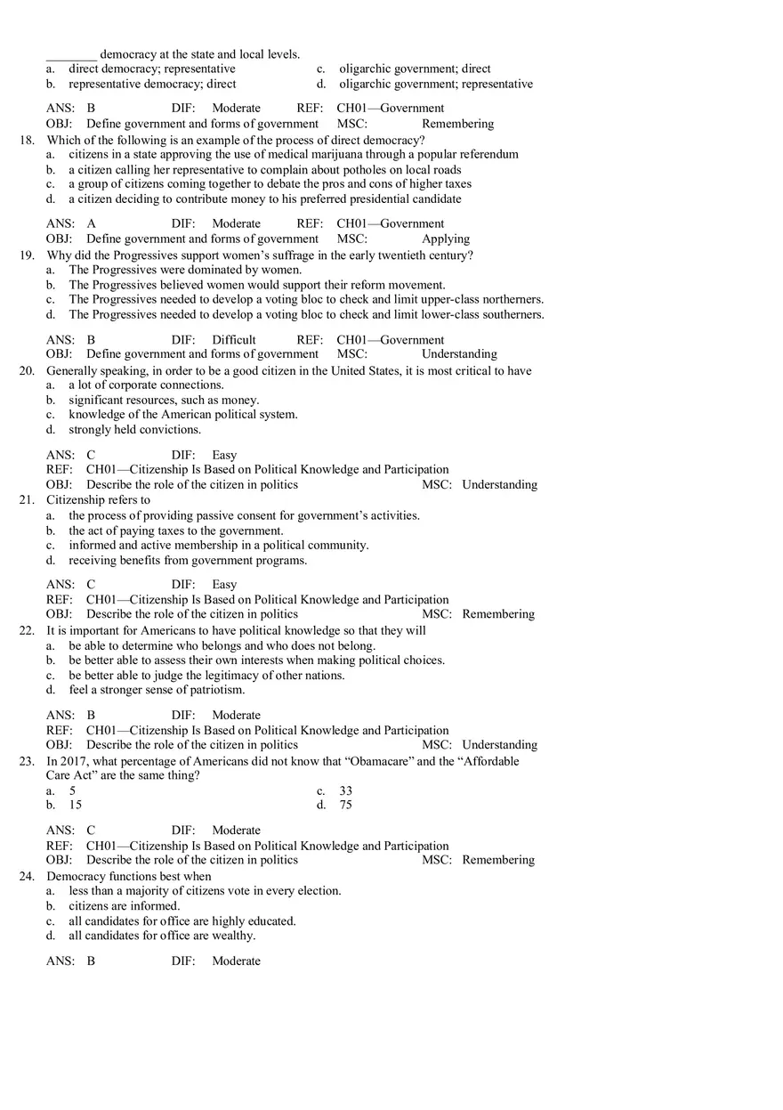 Chapter 1 Introduction The Citizen and Government - Page 7