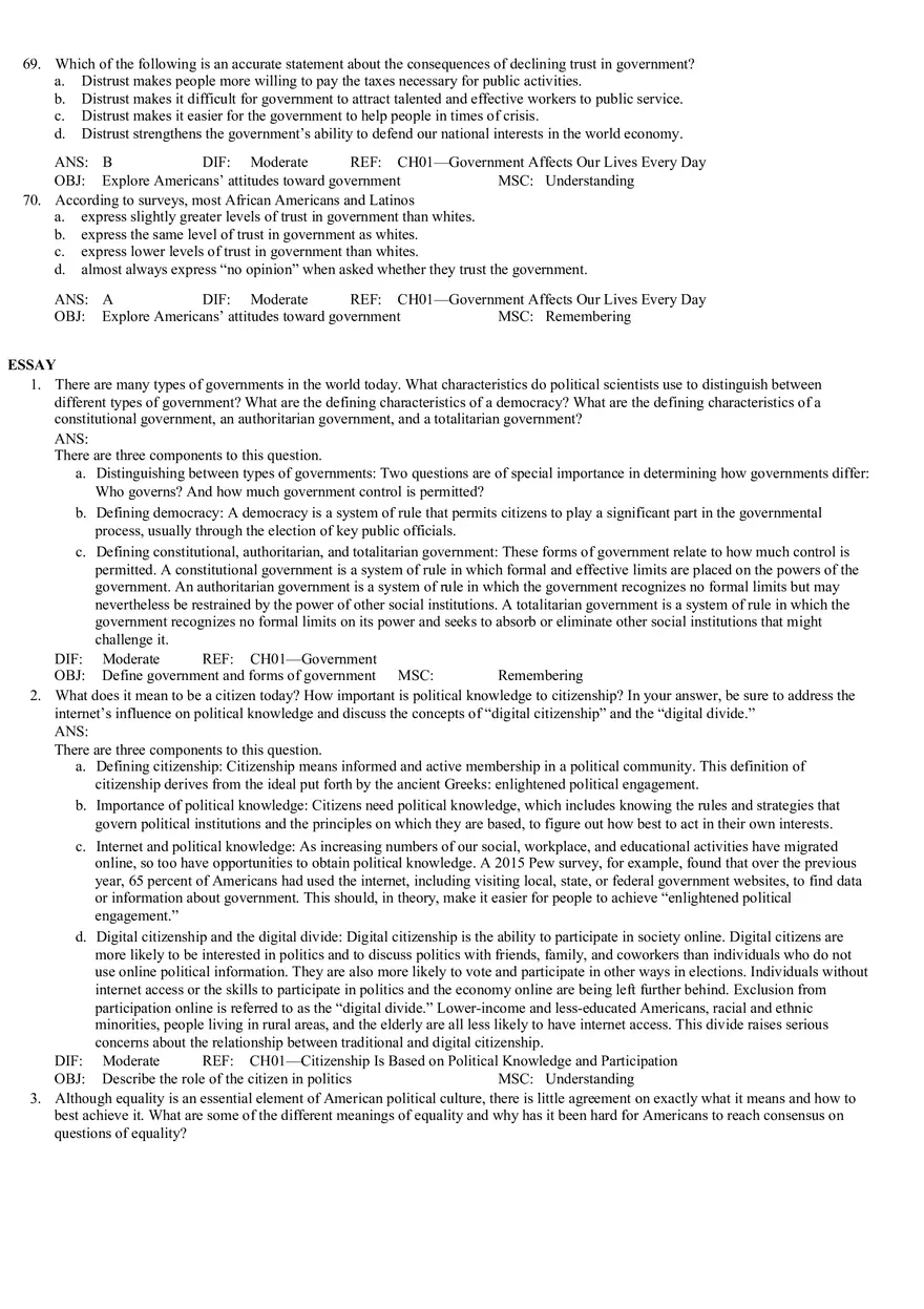 Chapter 1 Introduction The Citizen and Government - Page 4