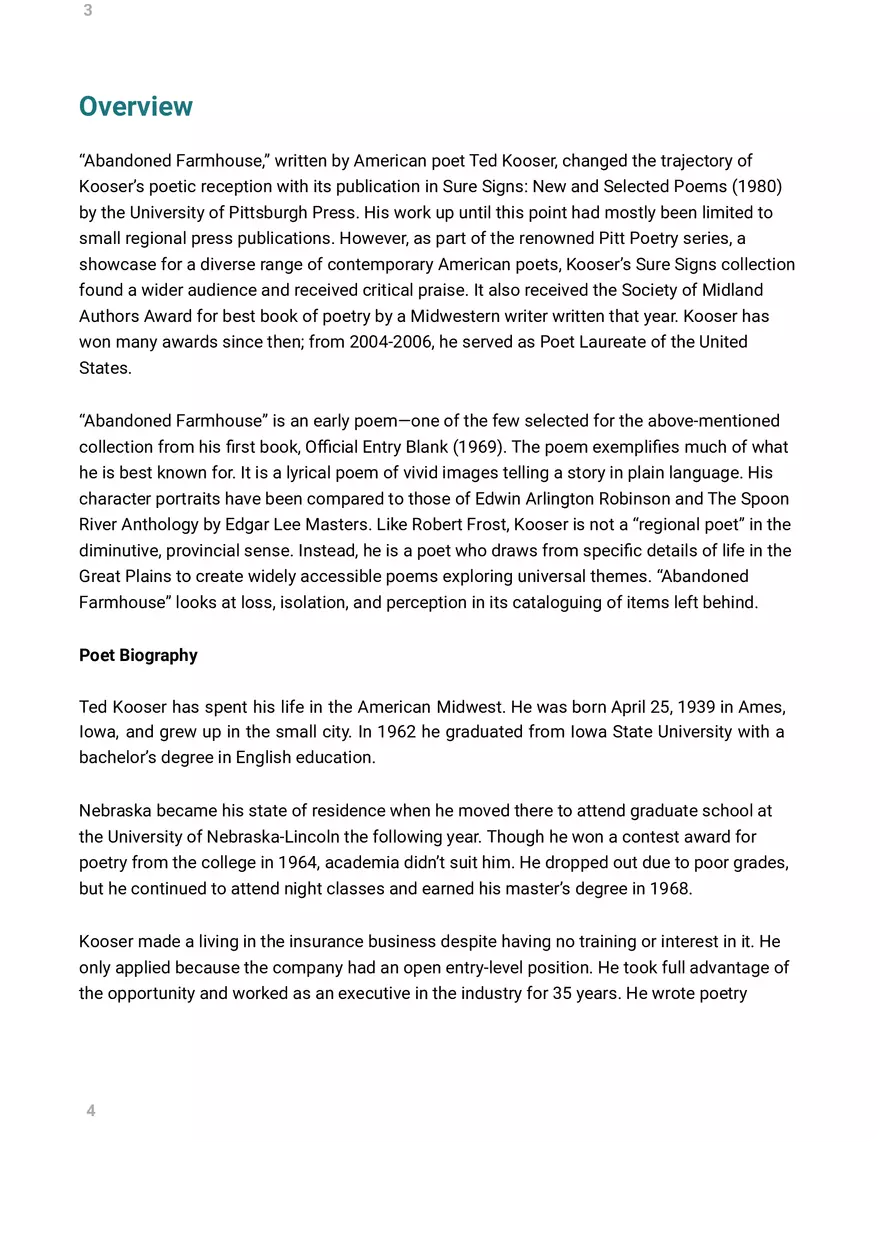 Abandoned Farmhouse Analysis - Page 1