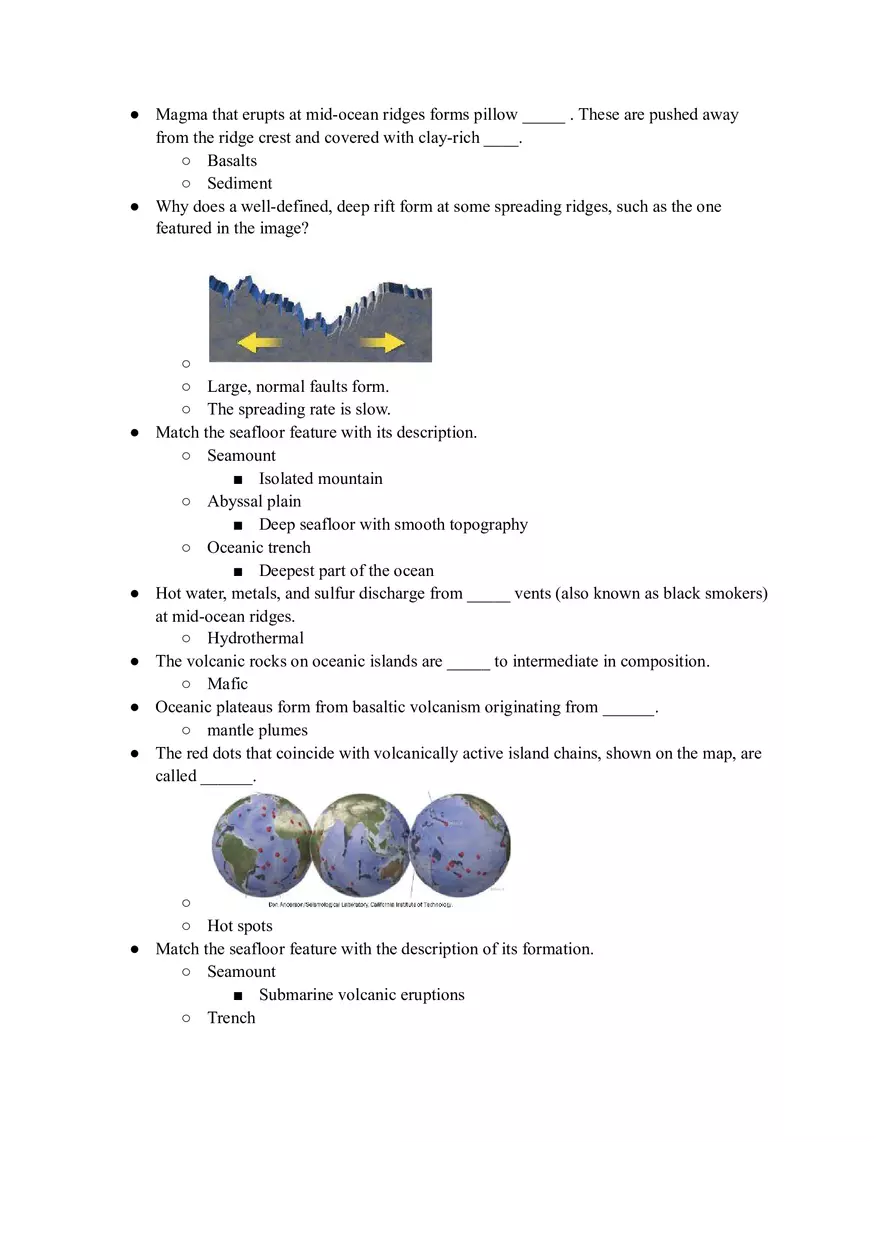 Geology Quiz Answers Chapter 10 - Page 2