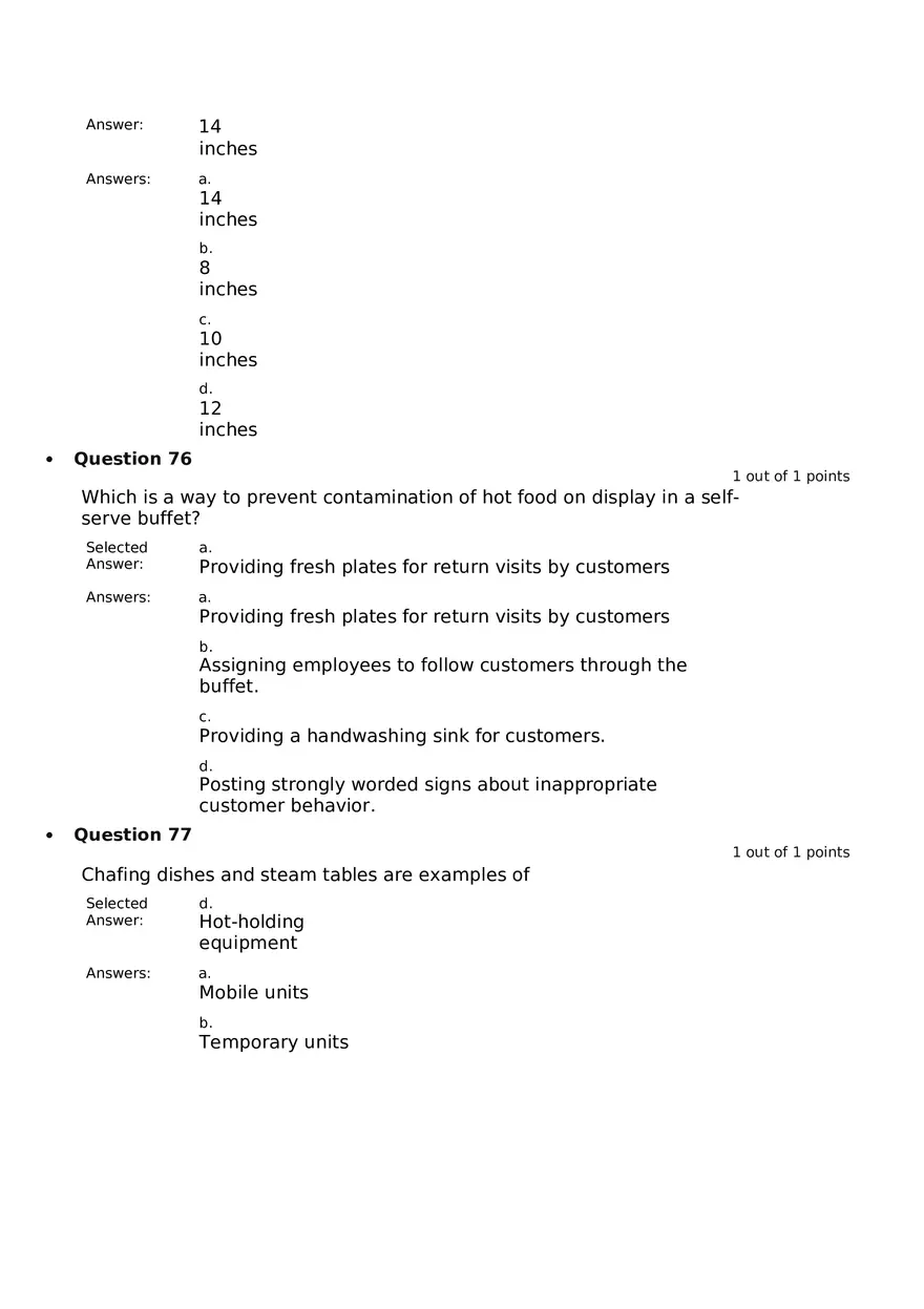 Servsafe Practice Exam Part 7 - Page 3