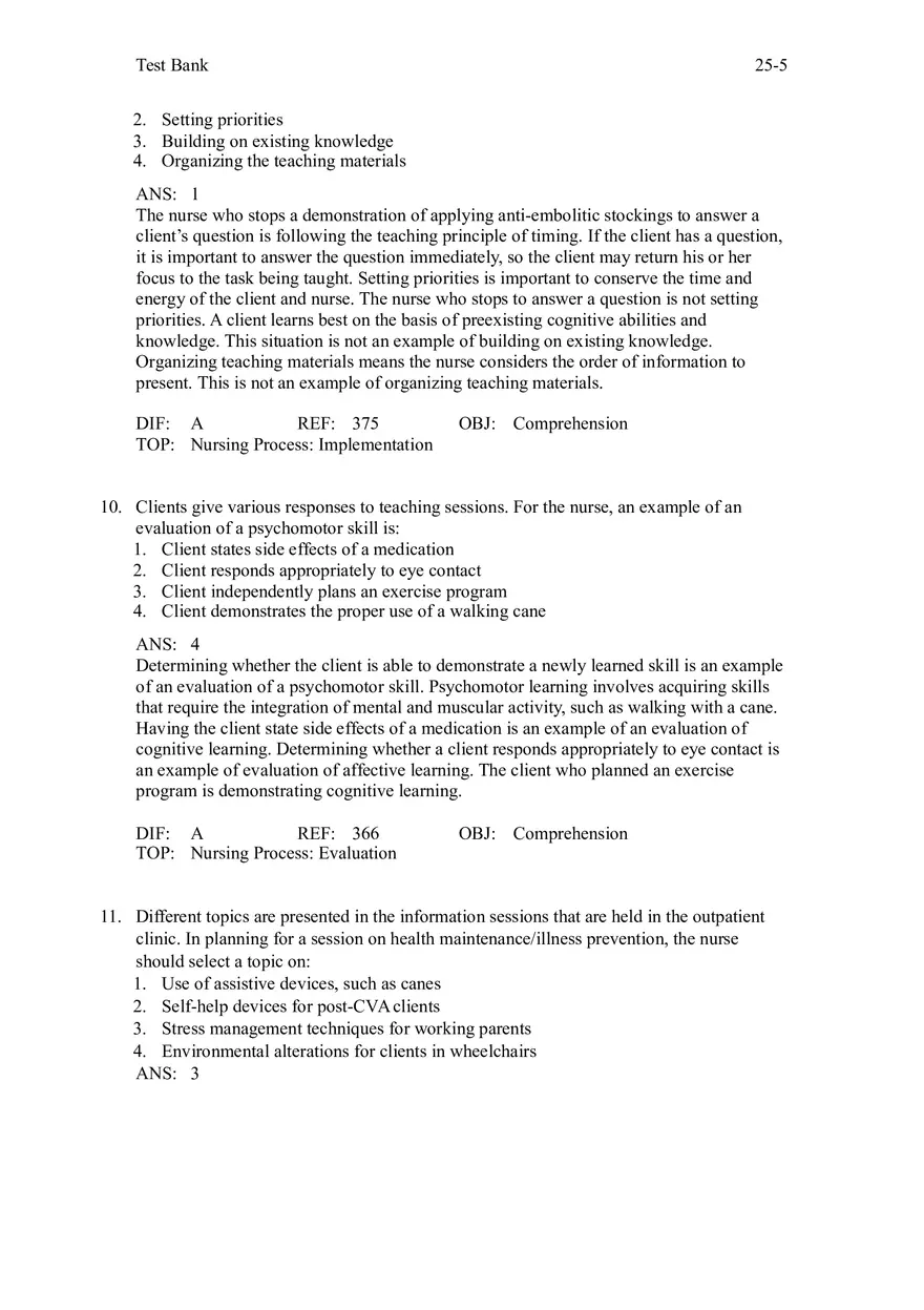 Chapter 25 Client Education - Page 9
