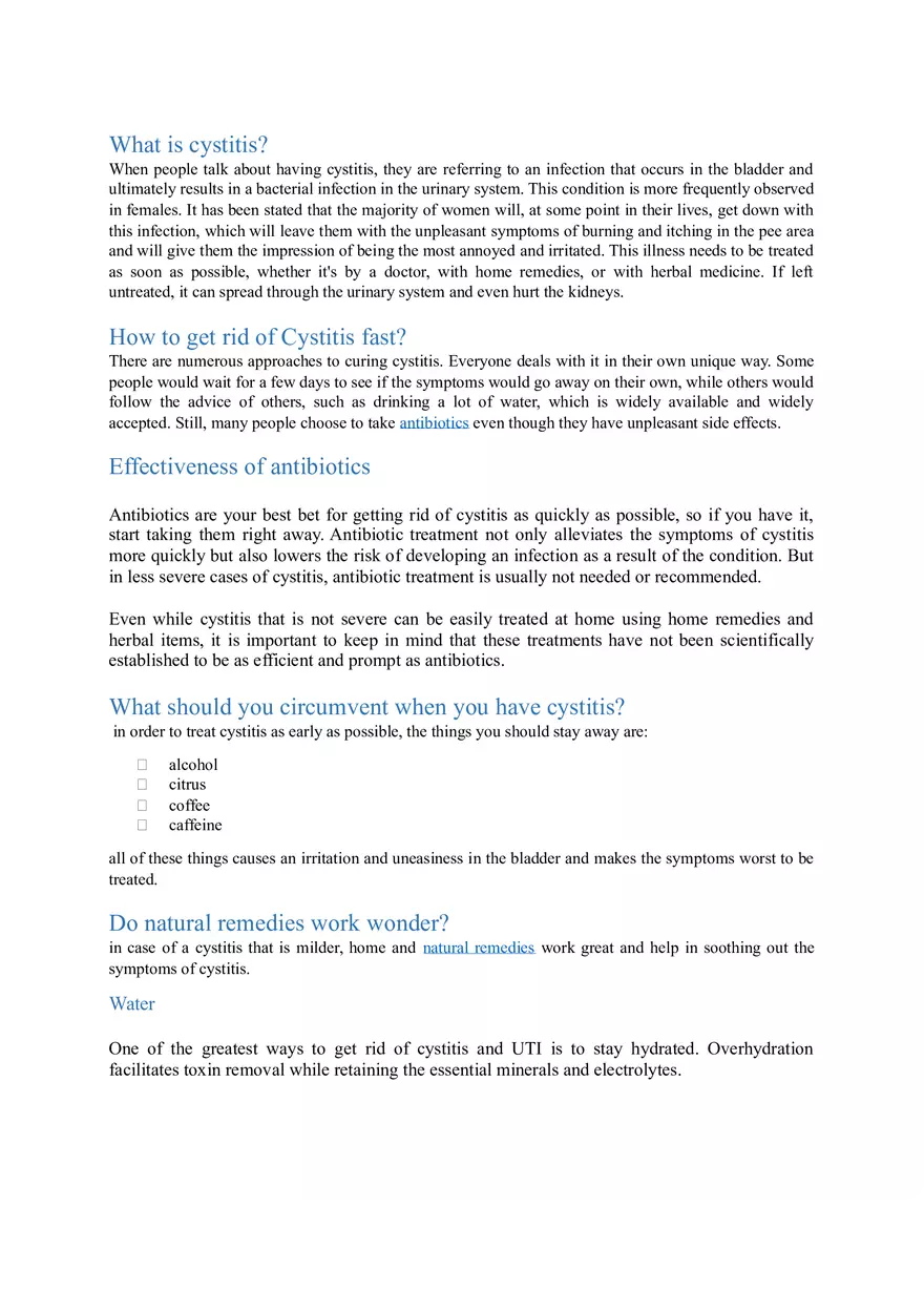 How Can I Get Rid of Cystitis Fast - Page 3