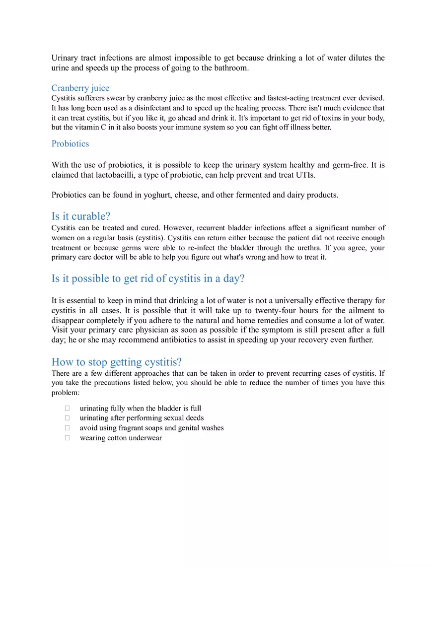How Can I Get Rid of Cystitis Fast - Page 4