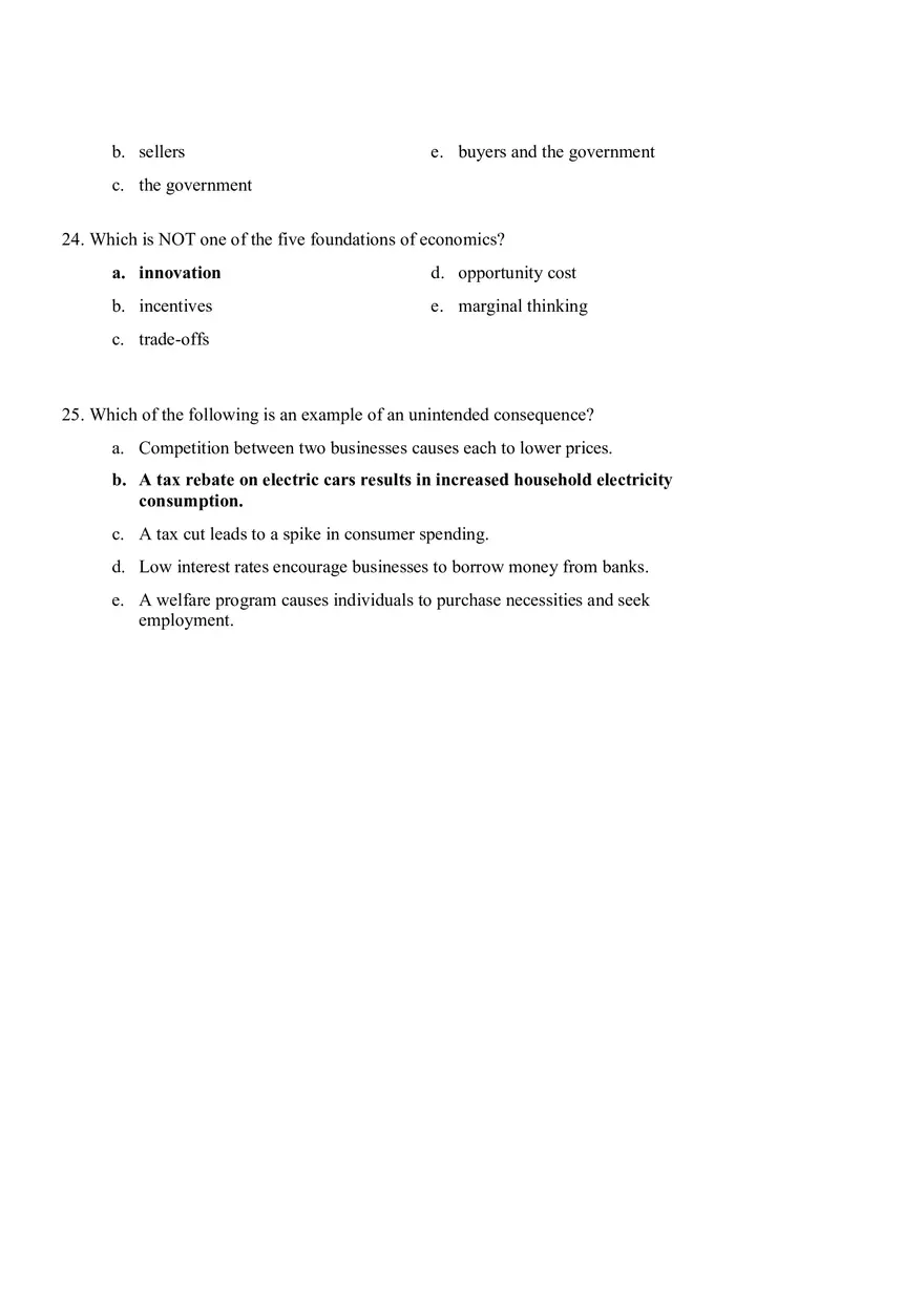 Microeconomic Chapter 1 Practice Problems - Page 7