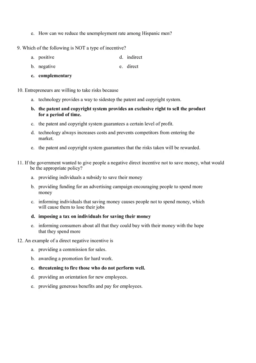 Microeconomic Chapter 1 Practice Problems - Page 3