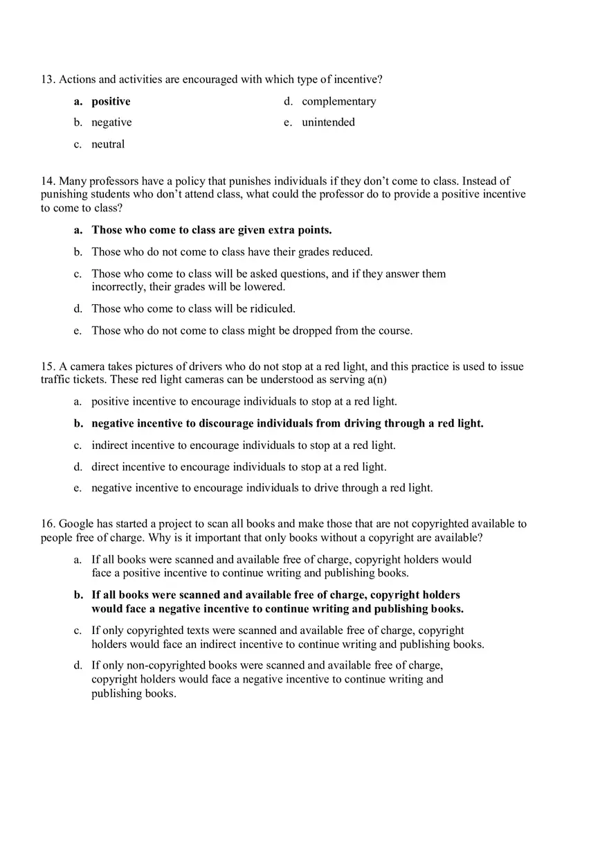Microeconomic Chapter 1 Practice Problems - Page 4