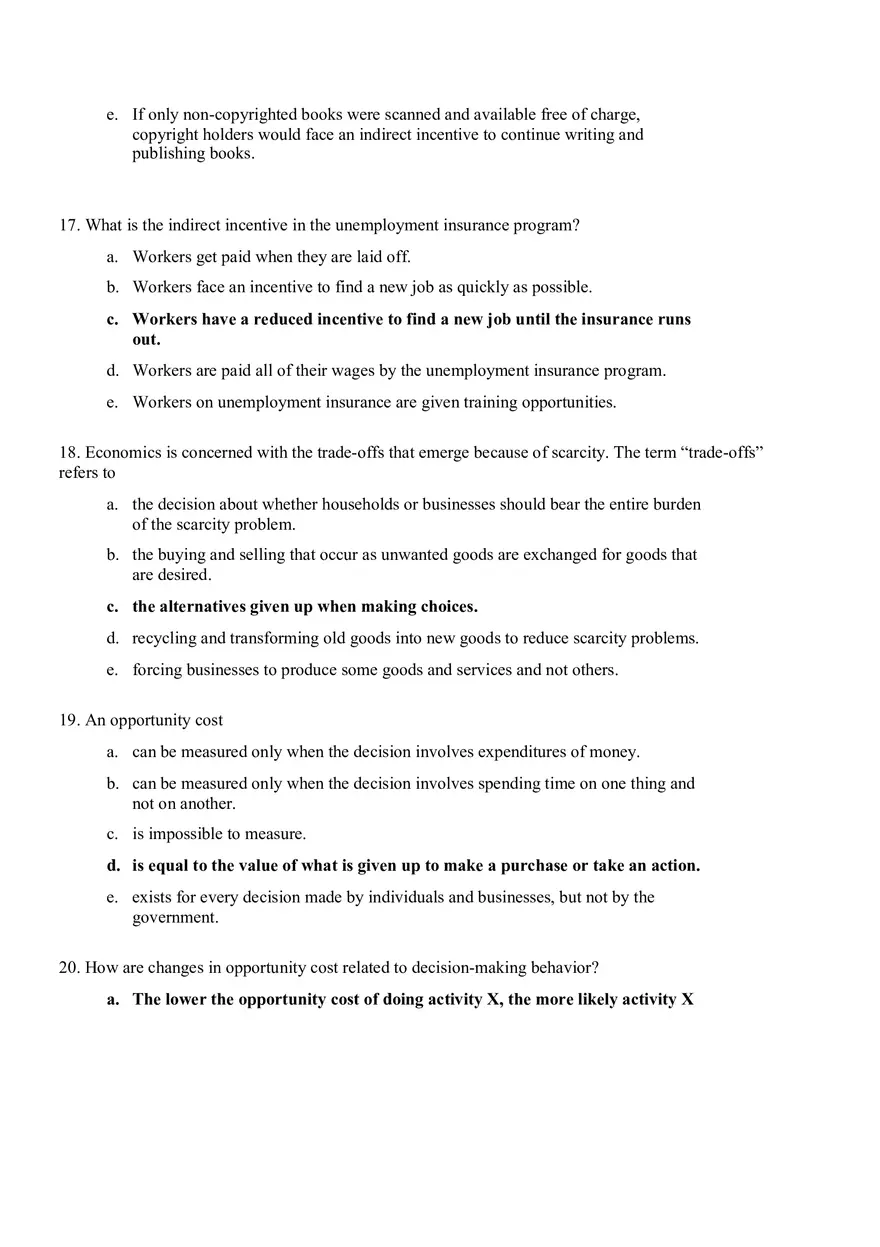 Microeconomic Chapter 1 Practice Problems - Page 5