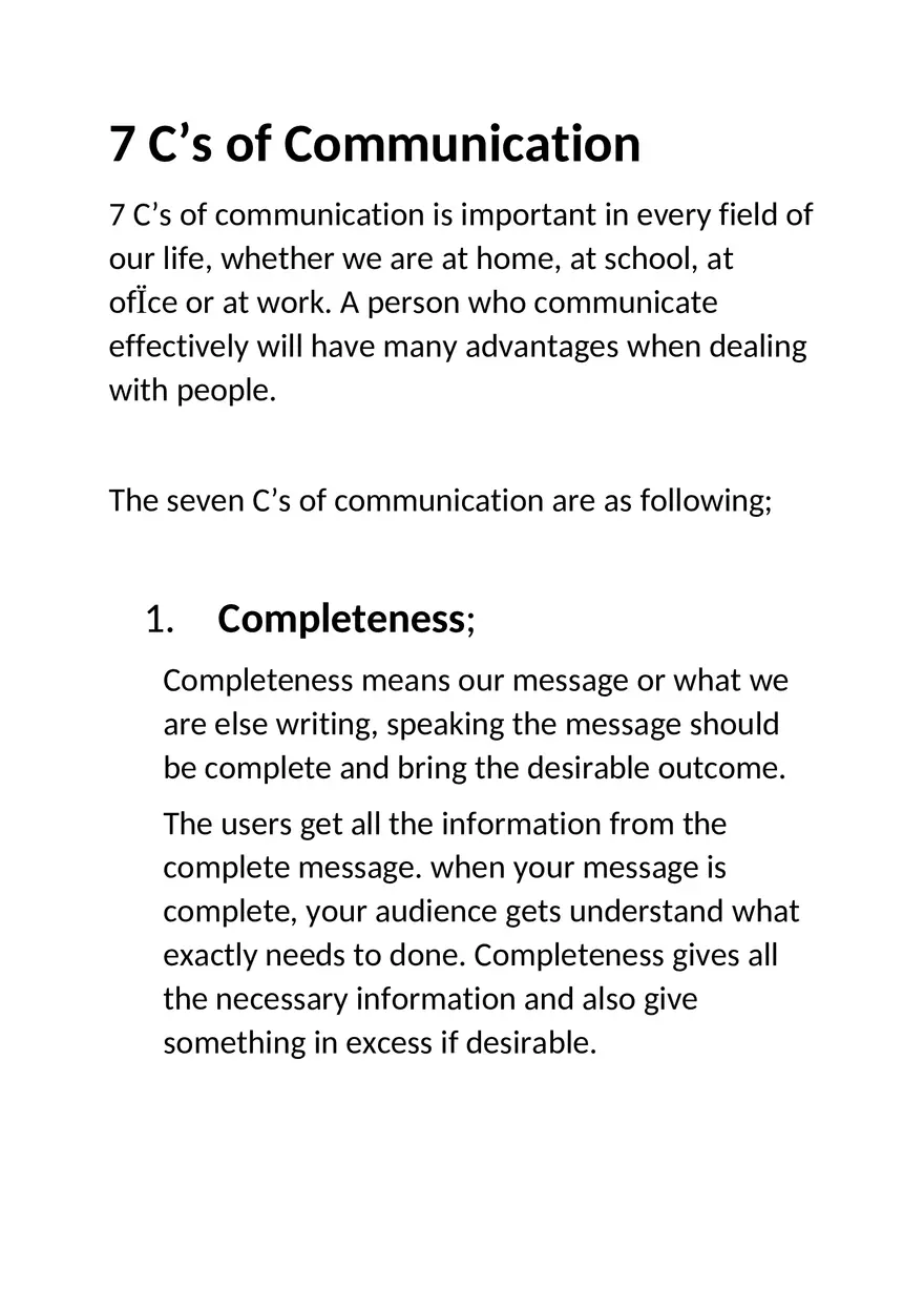 7 C’s of Communication - Page 2