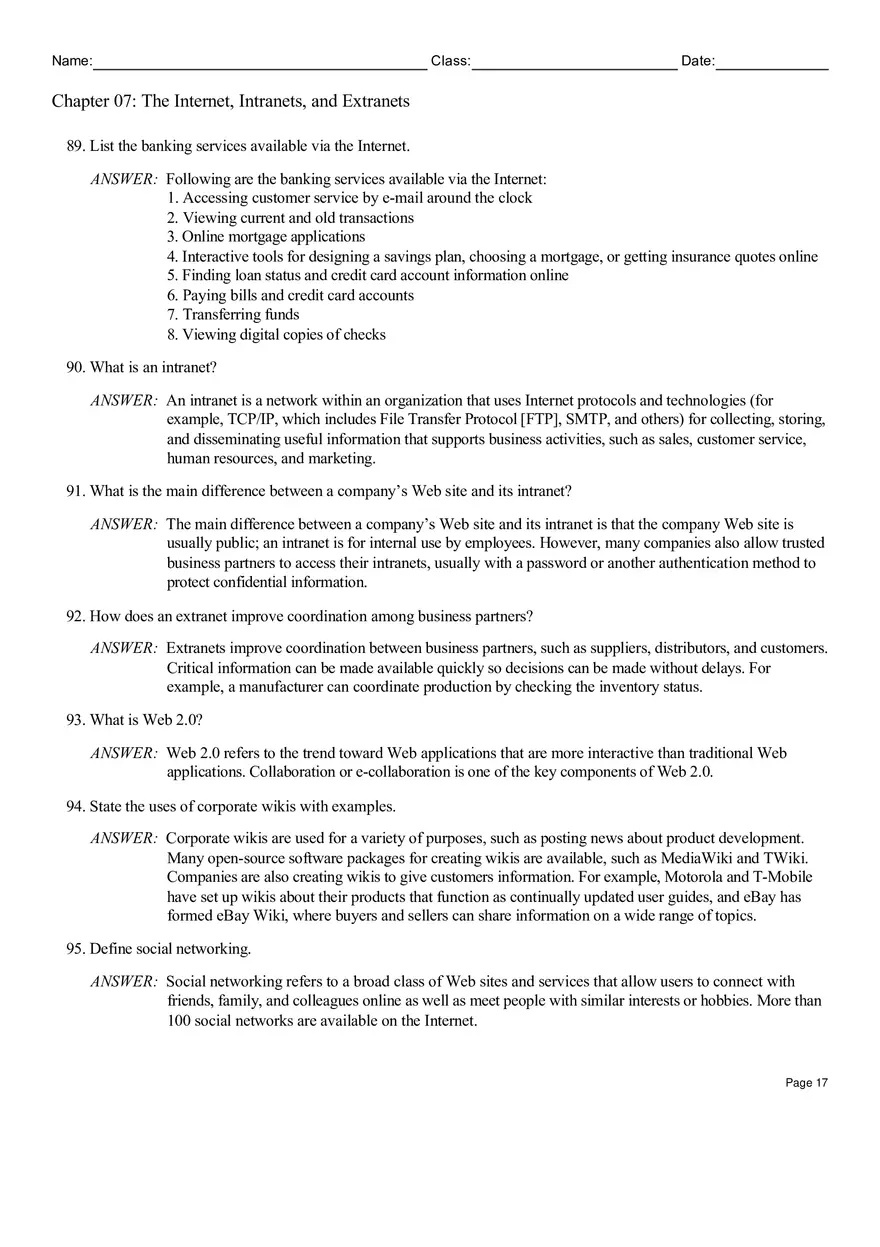 Chapter 07 The Internet, Intranets, and Extranets - Page 9