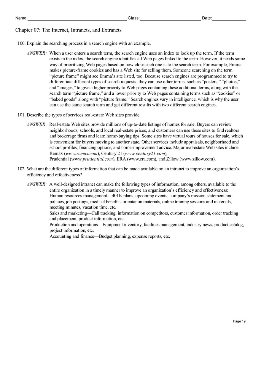 Chapter 07 The Internet, Intranets, and Extranets - Page 11