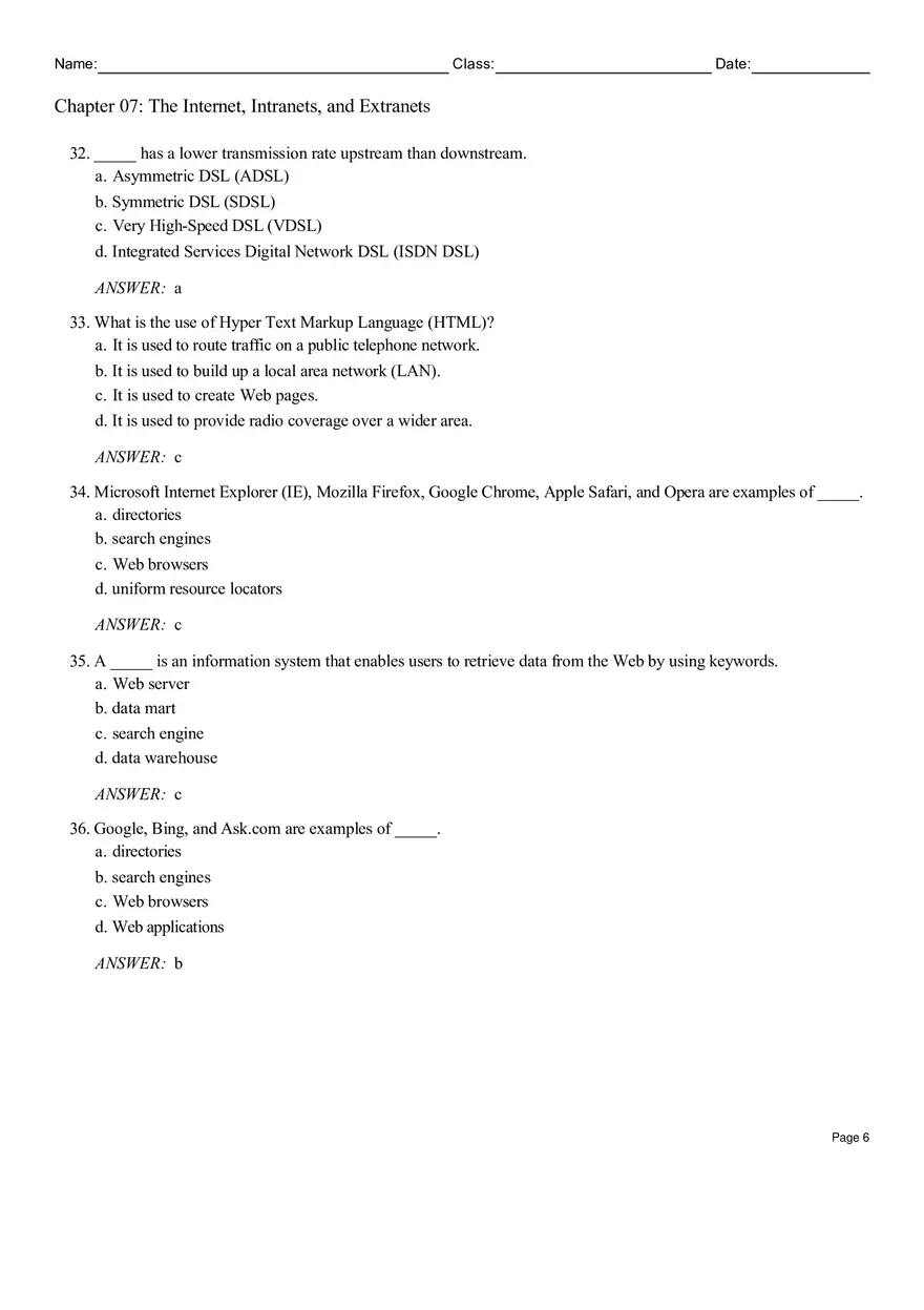 Chapter 07 The Internet, Intranets, and Extranets - Page 15