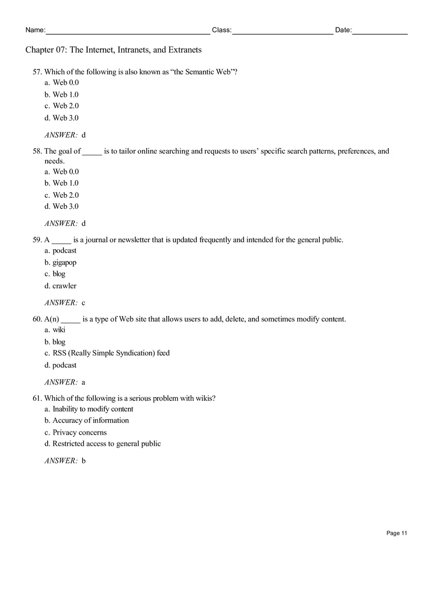 Chapter 07 The Internet, Intranets, and Extranets - Page 3