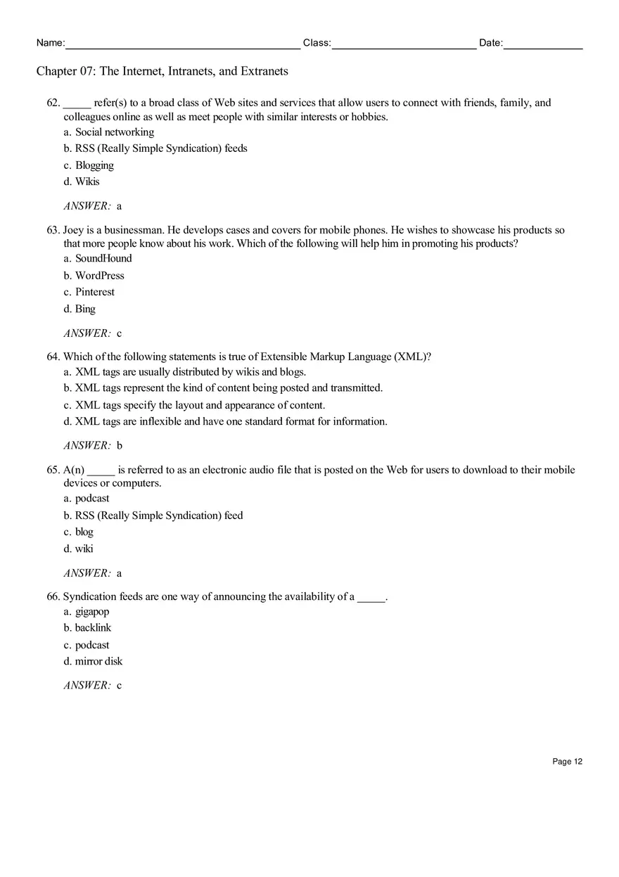 Chapter 07 The Internet, Intranets, and Extranets - Page 4