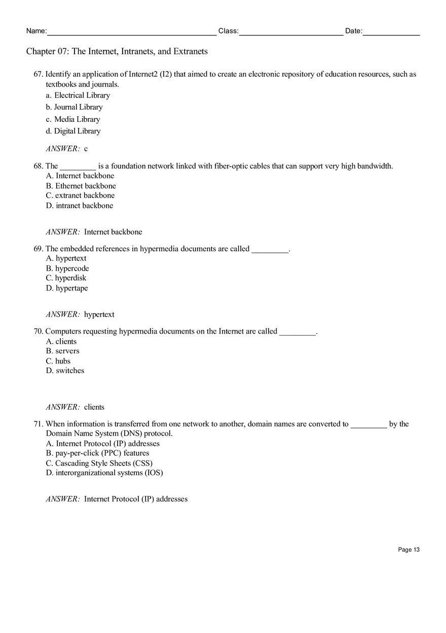Chapter 07 The Internet, Intranets, and Extranets - Page 5