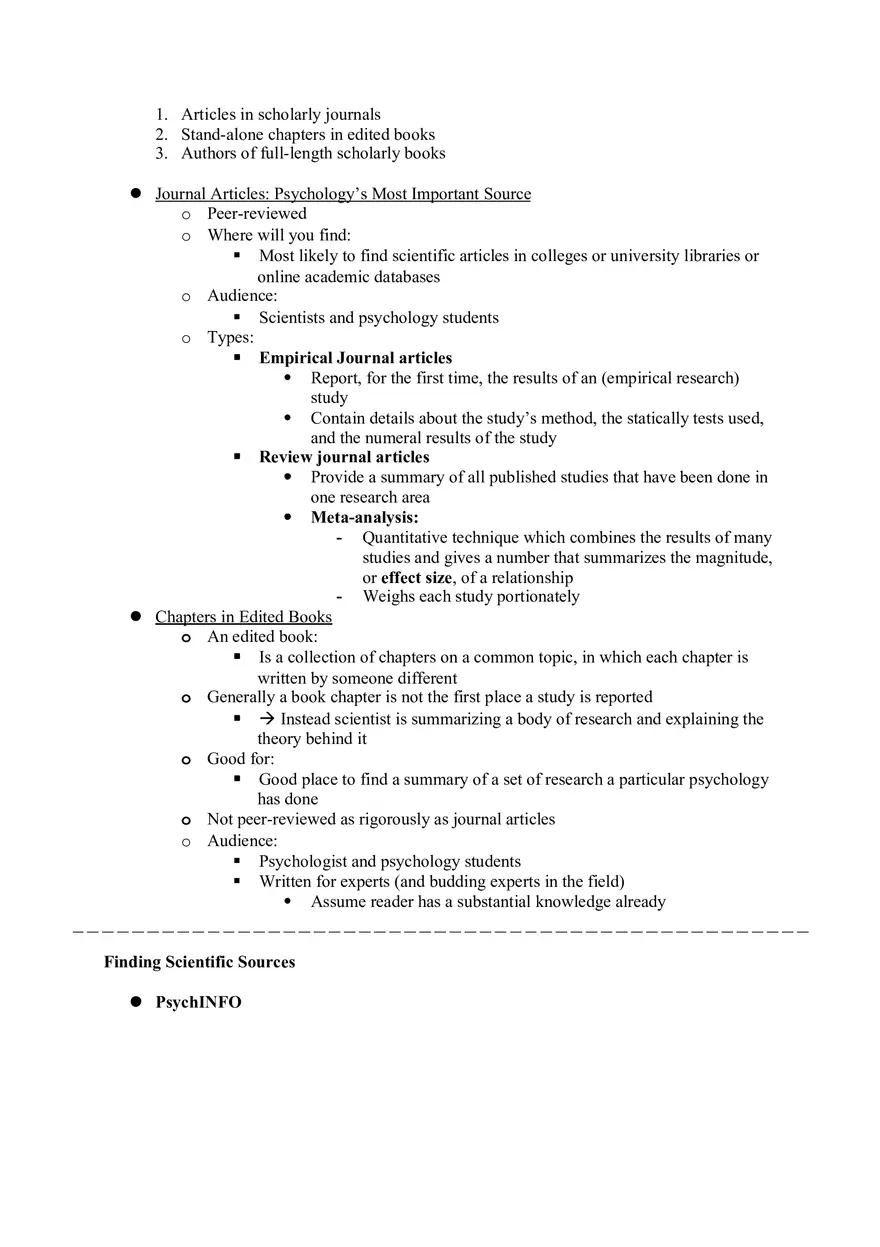 Ch. 2 Sources of Information Why Research is Best and How to Find it - Page 8