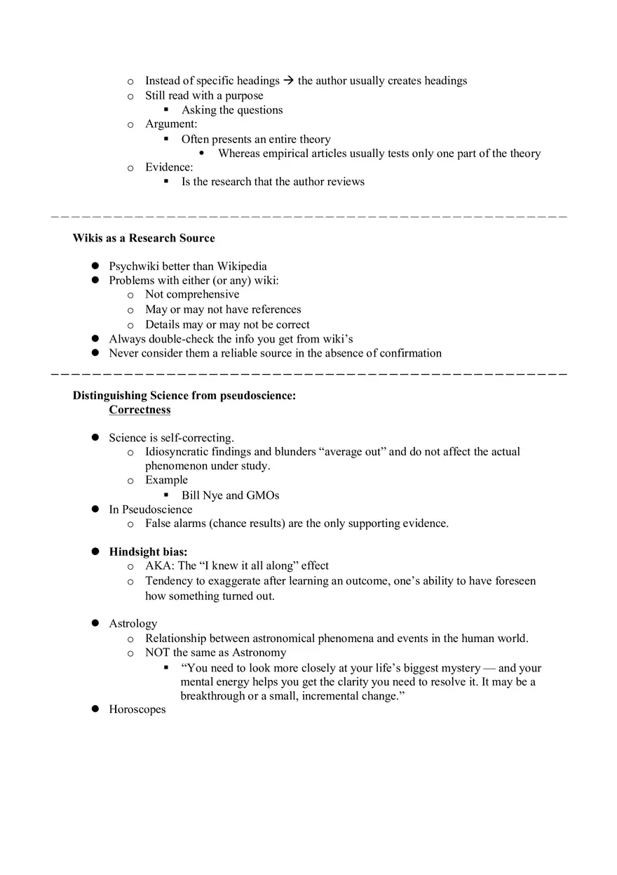Ch. 2 Sources of Information Why Research is Best and How to Find it - Page 11