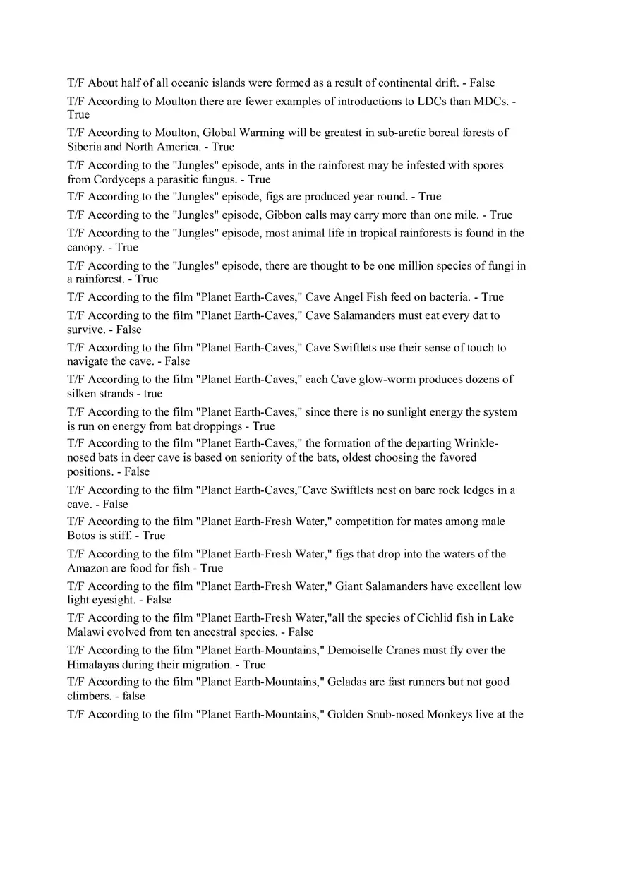 Biology Full Semester Part 4 - Page 1