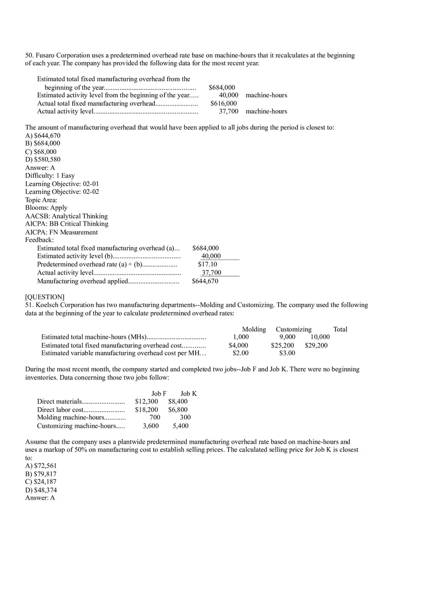 Ch2, Job-Order Costing Calculating Unit Product Costs Part 2 - Page 9