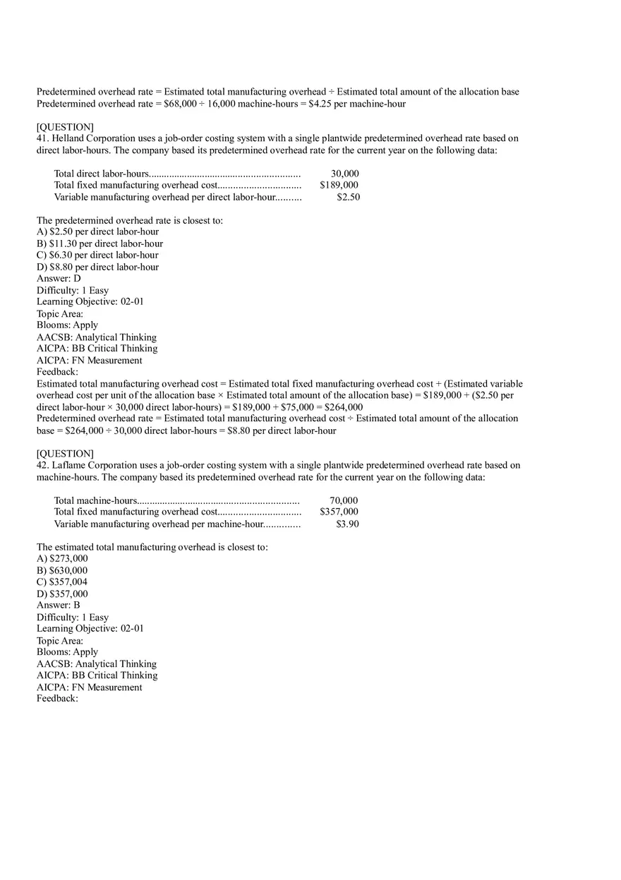 Ch2, Job-Order Costing Calculating Unit Product Costs Part 2 - Page 3