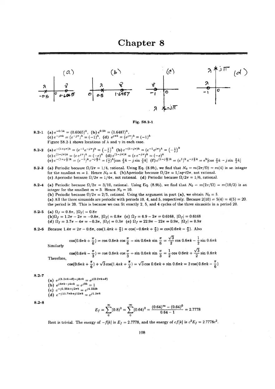 Signal Processing and Linear Systems Solution Ch.8 - Page 1