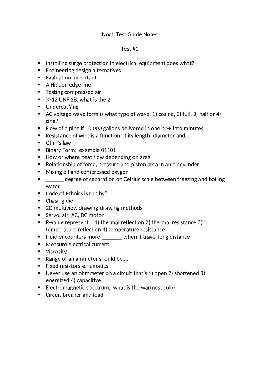 Nocti Test Guide Notes - Page 1